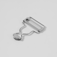 Застёжка для комбинезона, 32 мм, 10 шт, цвет серебряный Застёжка для комбинезона, 32 мм, 10 шт, цвет серебряный