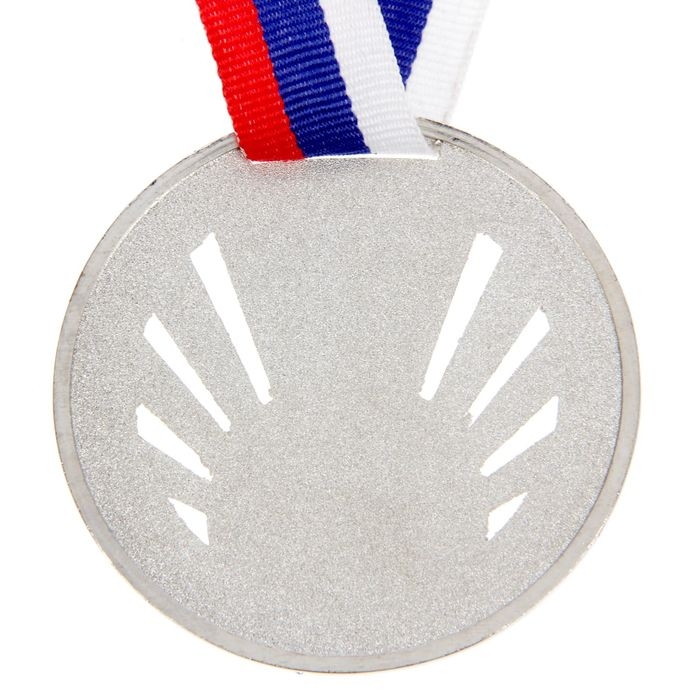 Медаль под нанесение 040, d= 7 см. Цвет серебро. С лентой Медаль под нанесение 040, d= 7 см. Цвет серебро. С лентой