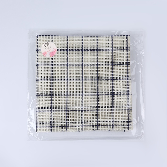 Канва страмин для вышивания, в клетку, №5, 95 &times; 95 см, цвет белый/синий