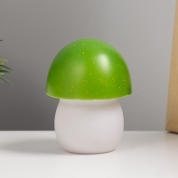 Ночник "Грибок" LED 3хLR44 белый-зеленый 8х8х13 см RISALUX Ночник "Грибок" LED 3хLR44 белый-зеленый 8х8х13 см RISALUX