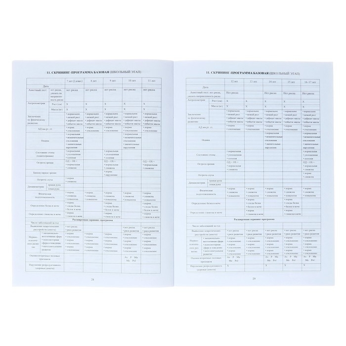 Медицинская карта ребёнка А4, 16 листов, обложка - офсет 160 г/м&sup2;, блок офсет 65г/м&sup2;. Форма № 026/у-2000