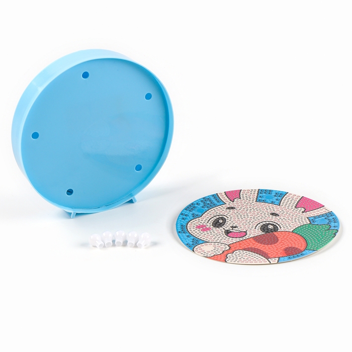 Ночник своими руками. Алмазная мозаика для детей с полным заполнением на ночнике &laquo;Зайка&raquo;, 15 х 15 см