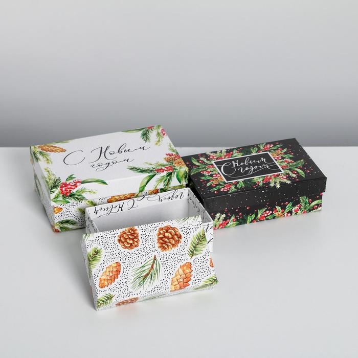 Набор подарочных коробок 10 в 1 &laquo;Тепла и уюта&raquo;, 12 х 7 х 4 - 32.5 х 20 х 12.5 см, Новый год
