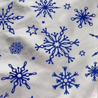 Подарочный мешок Деда Мороза &laquo;Снежинки&raquo;, серебро, 60 х 40см