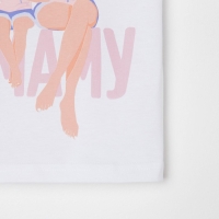 Футболка детская KAFTAN "В маму" р.28 (86-92), белый