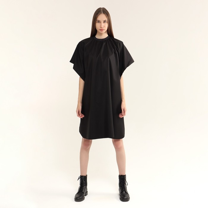 Пеньюар парикмахерский, с пропиткой, цвет чёрный Пеньюар парикмахерский, с пропиткой, цвет чёрный