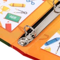 Папка школьная на кольцах &laquo;Портфолио ученика начальной школы&raquo;, без разделителей, 24,5 х 32 см.