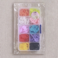 Набор маркеров для петель, 2 см, 120 шт, в контейнере, 12,7 &times; 6,5 &times; 2,1 см, цвет разноцветный