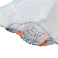 Многоразовый подгузник &laquo;Лисички&raquo;, 3-15 кг, цвет голубой, оранжевый, Крошка Я