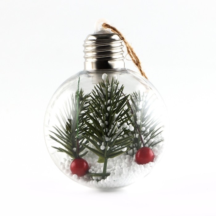 Новогодний шар ёлочный &laquo;Новый год подарит сказку&raquo;, d=8 см.