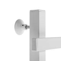 Полотенцесушитель электрический ZEIN PE-09 "Линия", 500х600 мм, 4 перекладины, белый