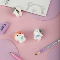 Точилка MESHU, "Kitten", 1 отверстие, МИКС Точилка MESHU, "Kitten", 1 отверстие, МИКС