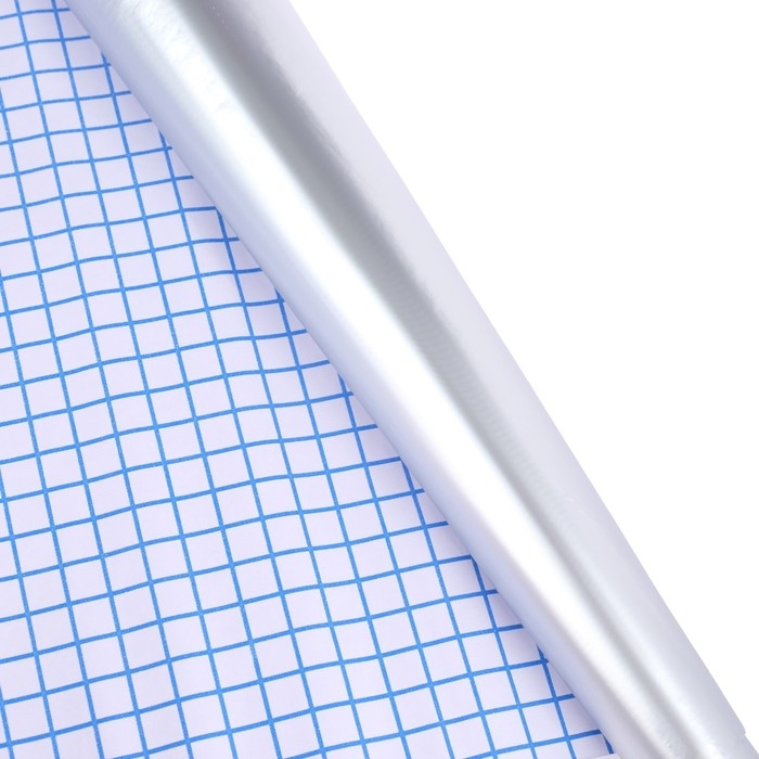 Пленка самоклеящаяся цветная deVENTE Metallic, 0,45 х 1 м, 30 мкм, серебро с алюминиевым напылением