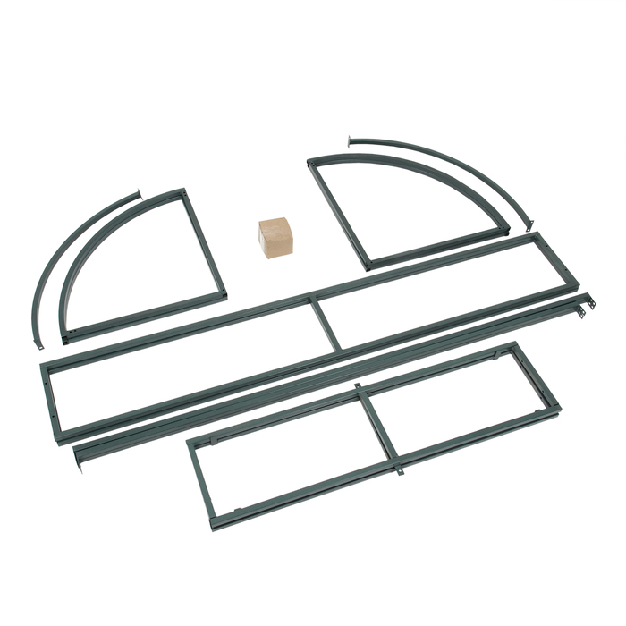 Теплица (каркас) &laquo;Хлебница&raquo;, 2 &times; 0,9 &times; 1,1 м, металл, профиль 20 &times; 20 мм, без поликарбоната