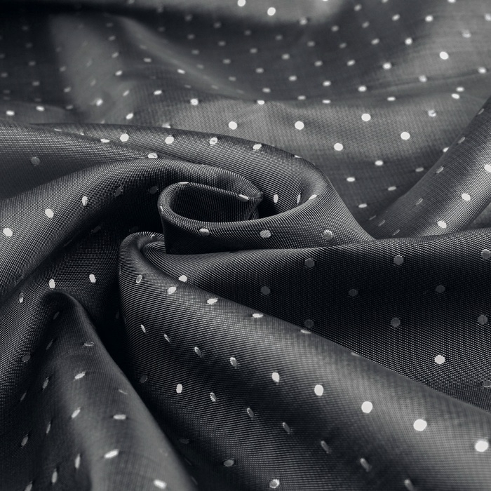 Ткань подкладочная «Горох», двусторонняя, 100 % вискоза, 1 × 1,4 м, цвет серый Ткань подкладочная «Горох», двусторонняя, 100 % вискоза, 1 × 1,4 м, цвет серый