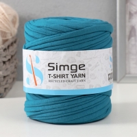 Трикотажная пряжа вторичная 90% хлопок,10% п/э, 100м/450&plusmn;50 гр (индиго) МИКС