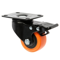 Колесо мебельное CAPPIO, d=62 мм, поворотное,со стопором,покрытие PVC Колесо мебельное CAPPIO, d=62 мм, поворотное,со стопором,покрытие PVC