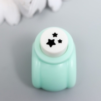 Дырокол фигурный "Три звёздочки" d=0,8 см МИКС 3х2,5х2,5 см