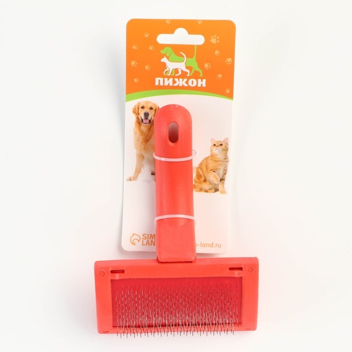 Пуходерка без капель, эргономичная ручка, 10 х 15 см, красная Пуходерка без капель, эргономичная ручка, 10 х 15 см, красная