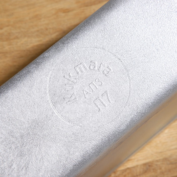 Хлебная форма, 22&times;11&times;11,5 см, 1,95 л, цвет серебряный