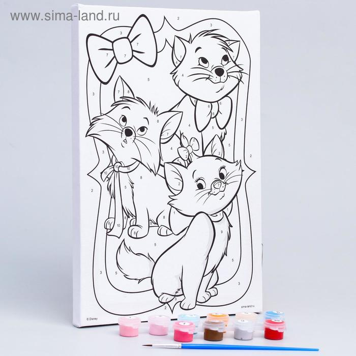Картина по номерам для детей, 20х30 см, Коты Аристократы Картина по номерам для детей, 20х30 см, Коты Аристократы