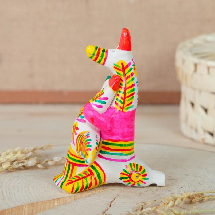 Филимоновская игрушка &laquo;Лиса с петухом&raquo;