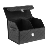 Органайзер кофр в багажник автомобиля, саквож 45&times;32&times;30 см, экокожа, с замком