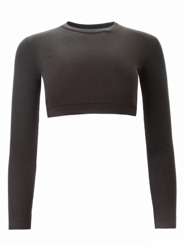 Лонгслив женский MINAKU: Casual Collection цвет чёрный, размер 46 Лонгслив женский MINAKU: Casual Collection цвет чёрный, размер 46