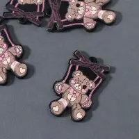 Декор для творчества акрил двусторонний "Зомби-мишка" 4,3х2,9х0,2 см