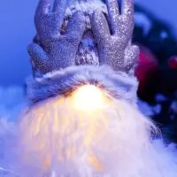 Фигура текстиль &laquo;Гном лосяш&raquo; 33 см, 1 LED, от батареек AG13&times;3, свечение тёплое белое