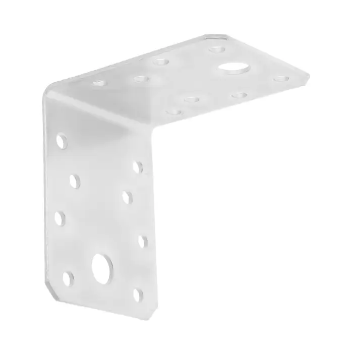 Уголок крепёжный 70х70х55х2 мм, цинк , в упаковке 40 шт