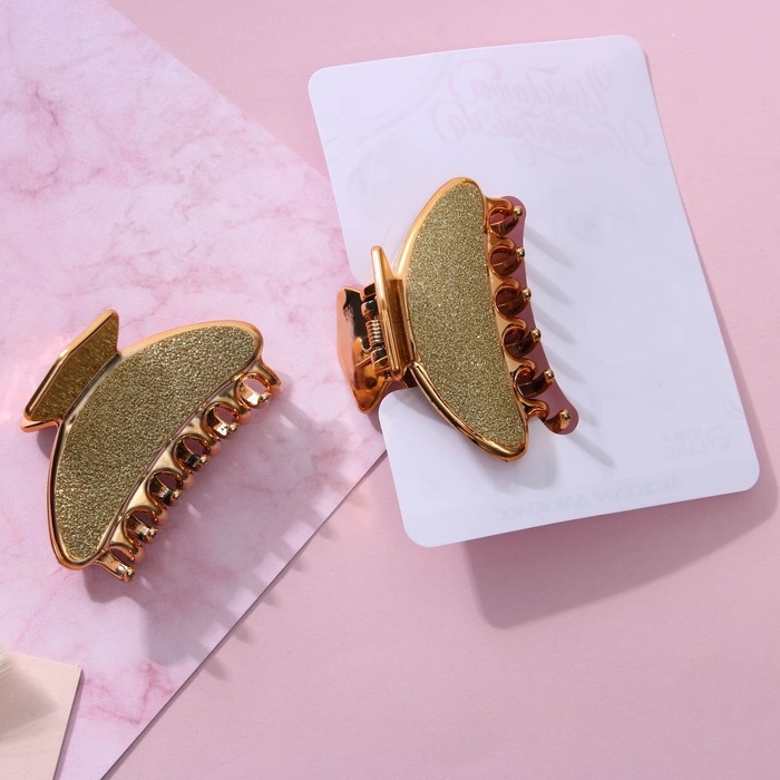 Краб для волос &laquo;Изыскана и неповторима&raquo;, 6,4 см х 3 см х 4 см