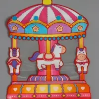 Пакет подарочный, "Карусель", с zip-lock застежкой, 18x17+7см