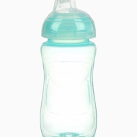 Поильник детский с мягким носиком, 300 мл., цвет бирюзовый, +9 мес