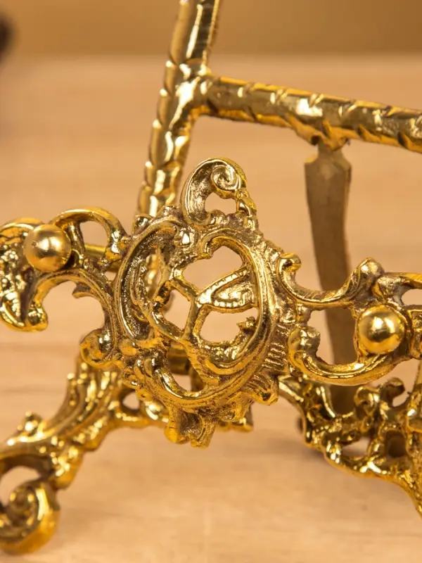 Мини мольберт "Трезубец" латунь 30х14х6 см