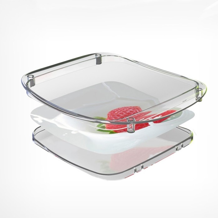 Монетница пластиковая OPTIMA, 17&times;20,5&times;1,5, цвет прозрачный