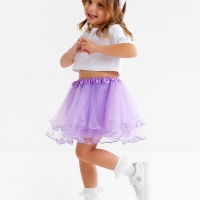 Юбка сетка детская KAFTAN, сиреневый, размер 28