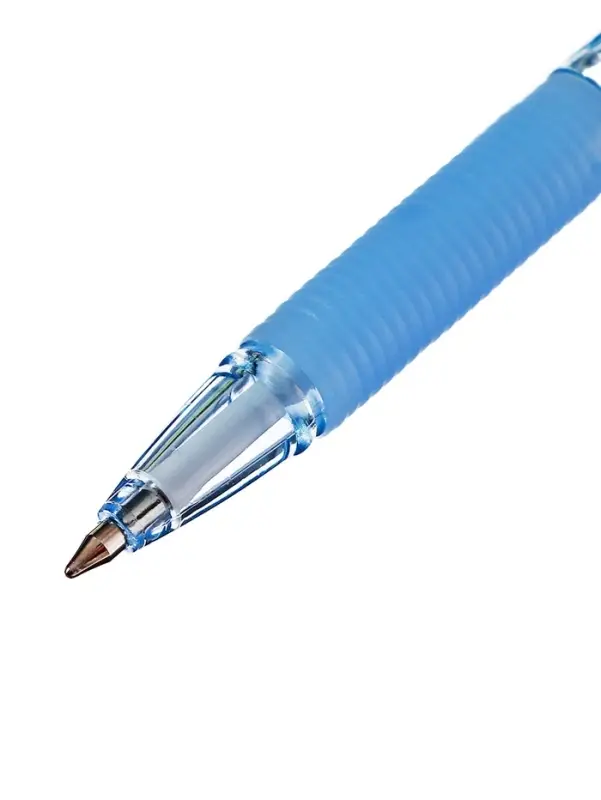 Ручка шариковая ErichKrause R-301 Spring Stick & Grip, узел 0.7 мм, чернила синие, резиновый держатель, длина линии письма 2000 метров,МИКС