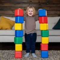 Набор цветных кубиков, 25 штук, 12 &times; 12 см