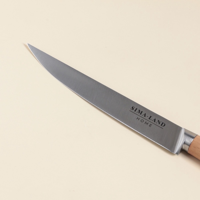 Нож кухонный разделочный SL Home &laquo;Калабрия&raquo;, нержавеющая сталь, 20,5 см, бежевый