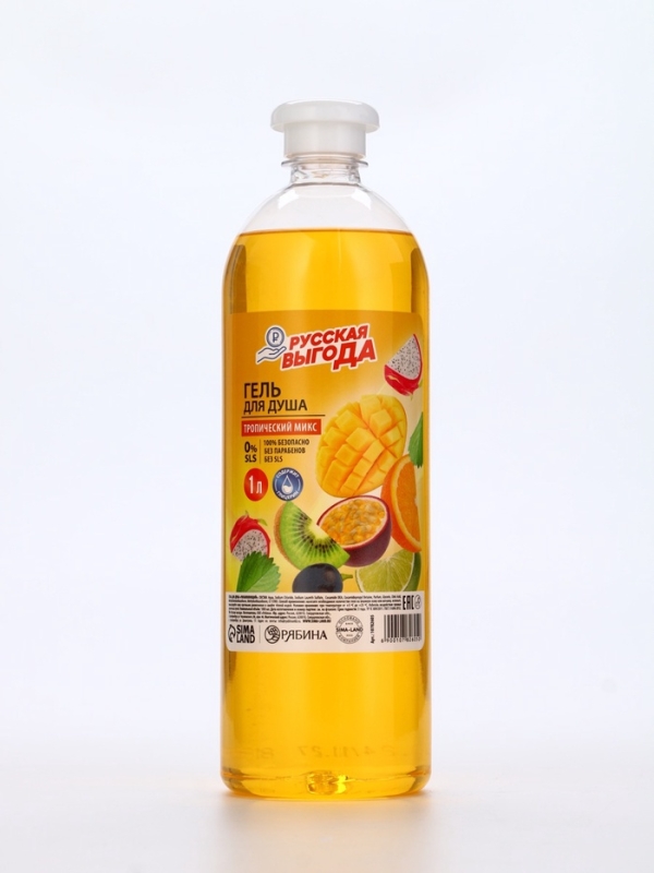 Русская Выгода Гель для душа тропический микс, 1000 мл