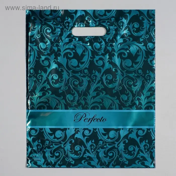 Пакет &laquo;Перфекто Ультрамарин&raquo;, полиэтиленовый с вырубной ручкой, 90 мкм, 30&times;37 см