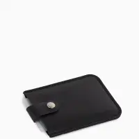 Картхолдер 7,9*0,5*10,3 см, 5 карт, на кнопке, черный