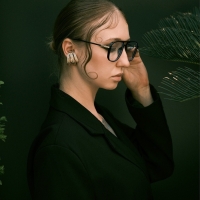 Серьги металл «Трио» объёмные, цвет золото Серьги металл «Трио» объёмные, цвет золото