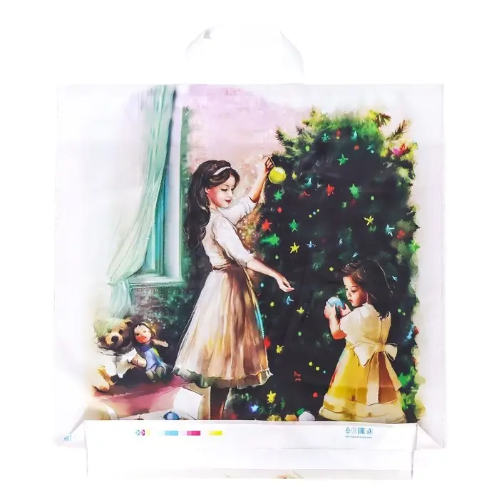 Пакет "Чудо", полиэтиленовый с петлевой ручкой, 45х45 см, 60 мкм