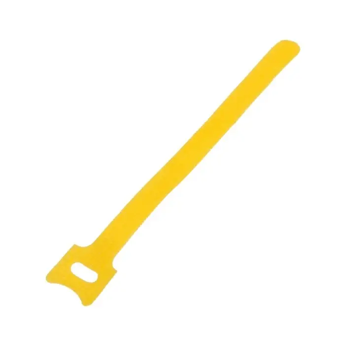 Стяжки-липучки для проводов 150&times;10&times;1.5 мм ТУНДРА, жёлтая, 10 шт.