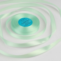 Лента атласная, 12 мм &times; 33 &plusmn; 2 м, цвет мятный №010