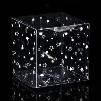Складная коробка из PVC "Звездопад", 10 х 10 х 10 см