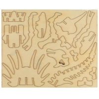 Конструктор деревянный &laquo;Стиракозавр&raquo;, 36 деталей