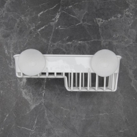 Держатель подвесной на присосках Helper, 23,6&times;12,5&times;7,9 см, пластик, цвет белый